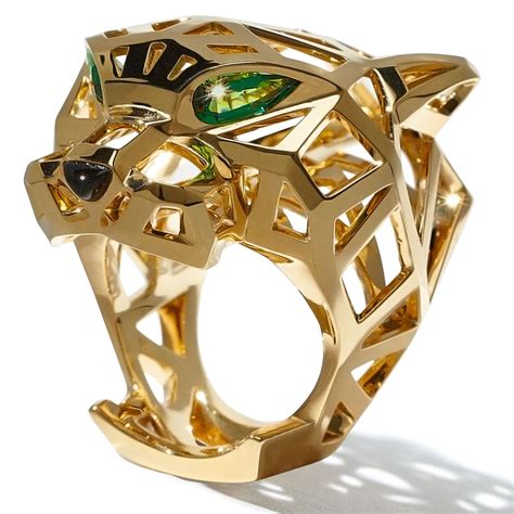 mens gold cartier ring|cartier men's jaguar ring.